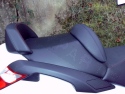 Backrest for passenger Peugeot Satelis 1 Black (Seams Red)