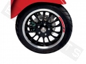 Velgstickers 12 inch VESPA Sprint Sport Allure 50->150 4T 2021 zwart/rood