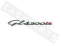 Emblème VESPA 'GTS300ie' chromé/rouge (145x28mm)