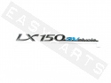 Emblème VESPA 'LX150 3Valvole' chromé/bleu (170x16mm)