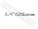 Emblème VESPA 'LX125 3V ie' chromé/rouge (149x16mm)