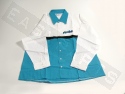 Camicia maniche lunghe POLINI Race Team blu & bianca Uomo XL