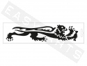 Autoadesivo MALOSSI Leone dx (14cm) nero