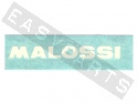 Autocollant écriture MALOSSI blanc (14cm)