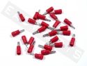 Cosse pré-isolée plate mâle 2,8mm rouge Ø0,5-1,5mm² (par 25)