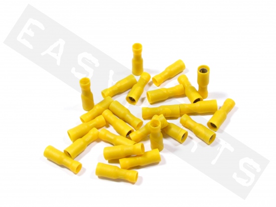 Bullet Terminal Female 4mm Yellow (25 pieces)