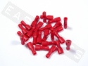 Cosse isolée plate femelle 6,3mm rouge Ø0,5-1,5mm² (par 25)
