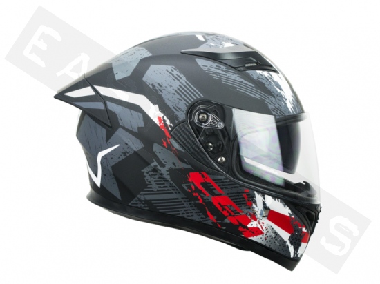 53-54cm red CGM Full Face Helmet XS